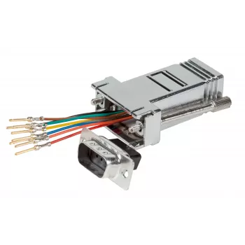 EFB Modular Adapter D-Sub9 Stecker / RJ45 Buchse, Metallgehäuse