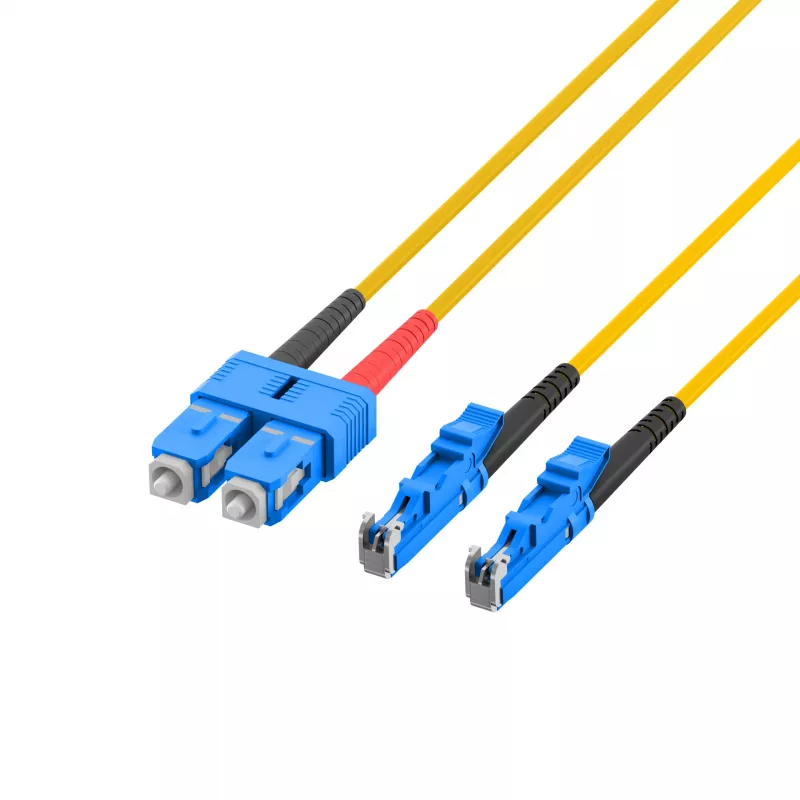 EFB Elektronik Glasfaser-Netzwerkkabel E2000 (M) auf SC Singlemode (M)