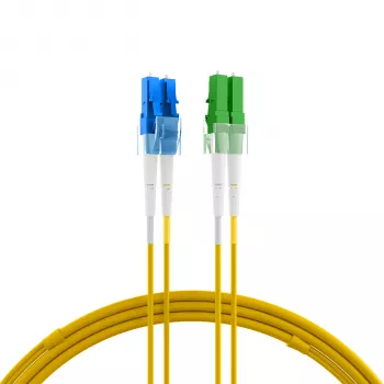 EFB Elektronik Glasfaser-Patchkabel LC/APC Singlemode OS2 20 m Gelb