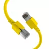 EFB Elektronik DCK1001GE.0,5 LED Patchkabel RJ45 Cat.6A S/FTP FRNC, gelb