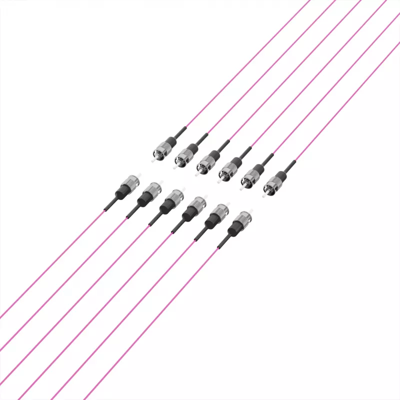 EFB Elektronik Fiber Pigtail ST 50/125 µm OM4 Erika Violet, 2 m