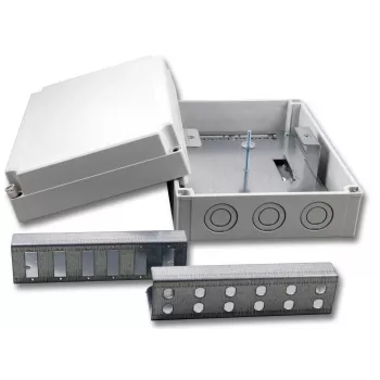 EFB Elektronik Glasfaser-Verteilerbox - RAL 7035 - 12x SC-Duplex OM4
