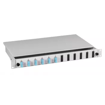 EFB-Elektronik Spleißbox SC OS2 9/125µm ausziehbar 12 Pigtails / 6 Kupplungen