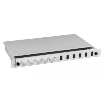 EFB-Elektronik LC OS2 Spleißbox 48 Pigtails / 24 Kupplungen 1U 19 inch Einschub