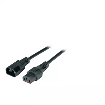 EFB-Elektronik IEC Lock Power Extension Cable C14 to C13, 2,0 m, Schwarz (EK601SW.2)