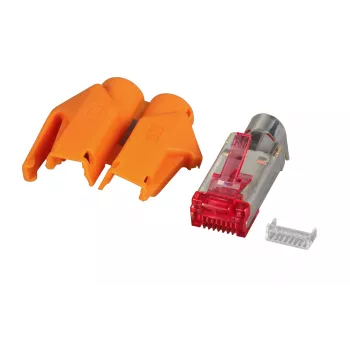 EFB Elektronik RJ45 Hirose TM21 Stecker STP Cat.6 Orange 50 Stück