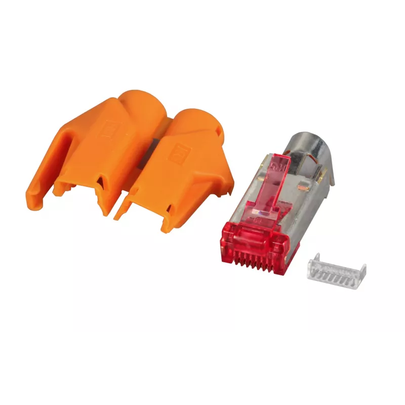 EFB Elektronik RJ45 Hirose TM21 Stecker STP Cat.6 Orange 50 Stück