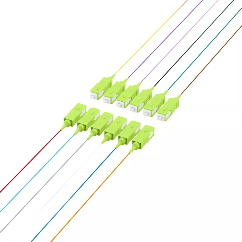 EFB Elektronik Fibre Pigtail SC 50/125 OM5, 12-Colour Set, 2m