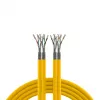 EFB Elektronik INFRALAN Cat.7A 1200 AWG23 S/FTP 2x4P CPR Cca Gelb RAL1021 500 m