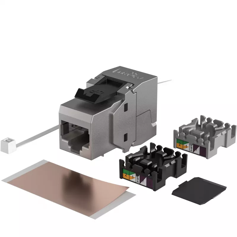 EFB Elektronik RJ45 Keystone Cat.6A ClassEA Component 12er-Pack - Ethernet - Power over Ethernet