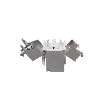 EFB Elektronik RJ45 Keystone Slimline Cat.6A Silber STP PVP Komponente 12er-Pack - Power over Ethernet - RJ-45