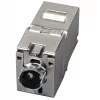 EFB Elektronik RJ45 Keystone Slimline Cat.6A Silber STP PVP Komponente 12er-Pack - Power over Ethernet - RJ-45