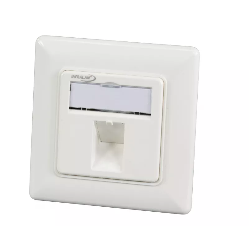 EFB Elektronik 1-Port Rahmen-Set RAL 9010 für alle INFRALAN Keystone-Module - 1-Port