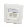 EFB Elektronik 1-Port Rahmen-Set RAL 9010 für alle INFRALAN Keystone-Module - 1-Port