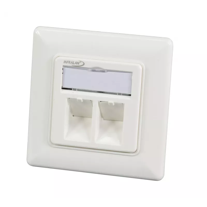 EFB Elektronik 1-Port Rahmen-Set RAL 9010 für alle INFRALAN Keystone-Module - 1-Port
