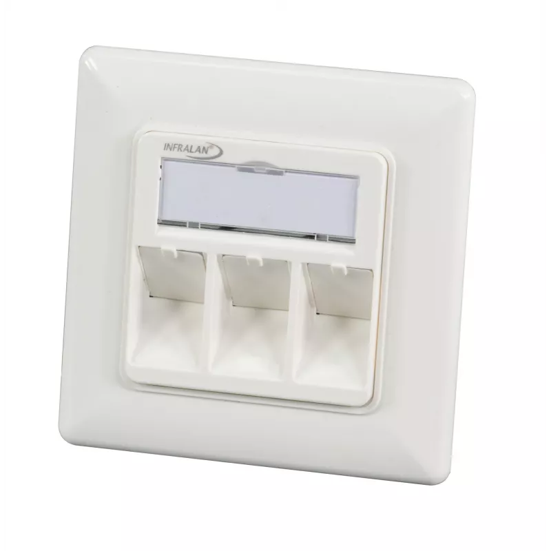 EFB Elektronik 1-Port Rahmen-Set RAL 9010 für alle INFRALAN Keystone-Module - 1-Port