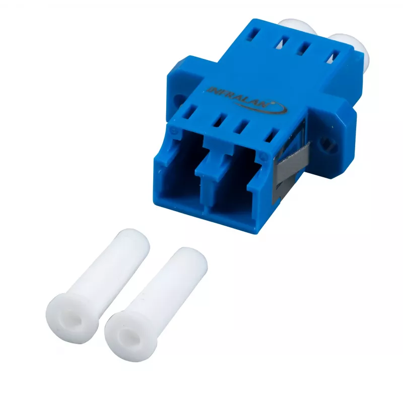 EFB Electronics LC-Duplex OM4 Kunststoff-Kupplung, violettes Gehäuse, einteilig, SC-Simplex
