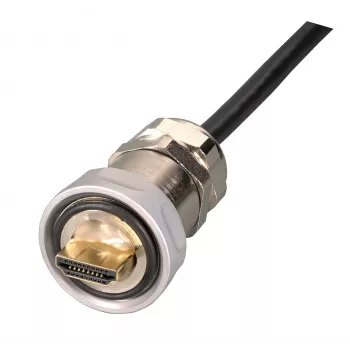 EFB IP67 Kabelverschraubung, M25, HDMI Typ-A Stecker auf HDMI Typ-A Stecker, 1,0 m
