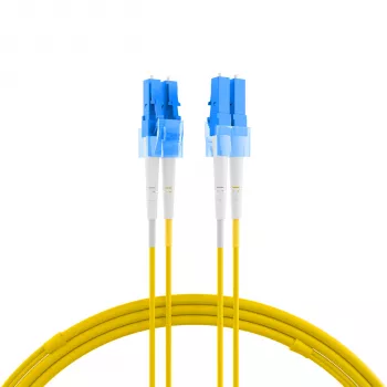 EFB Elektronik IPL-DF-LCULCU-2-1000 Glasfaser-Patchkabel, 10 m, OS2, LC/UPC auf LC/UPC, Duplex, LSZH, Gelb
