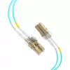 EFB Elektronik IPL-DF-LCULCU-3-1000 Glasfaser-Patchkabel, 10 m, OM3, LC/UPC auf LC/UPC, Duplex, LSZH, Aqua