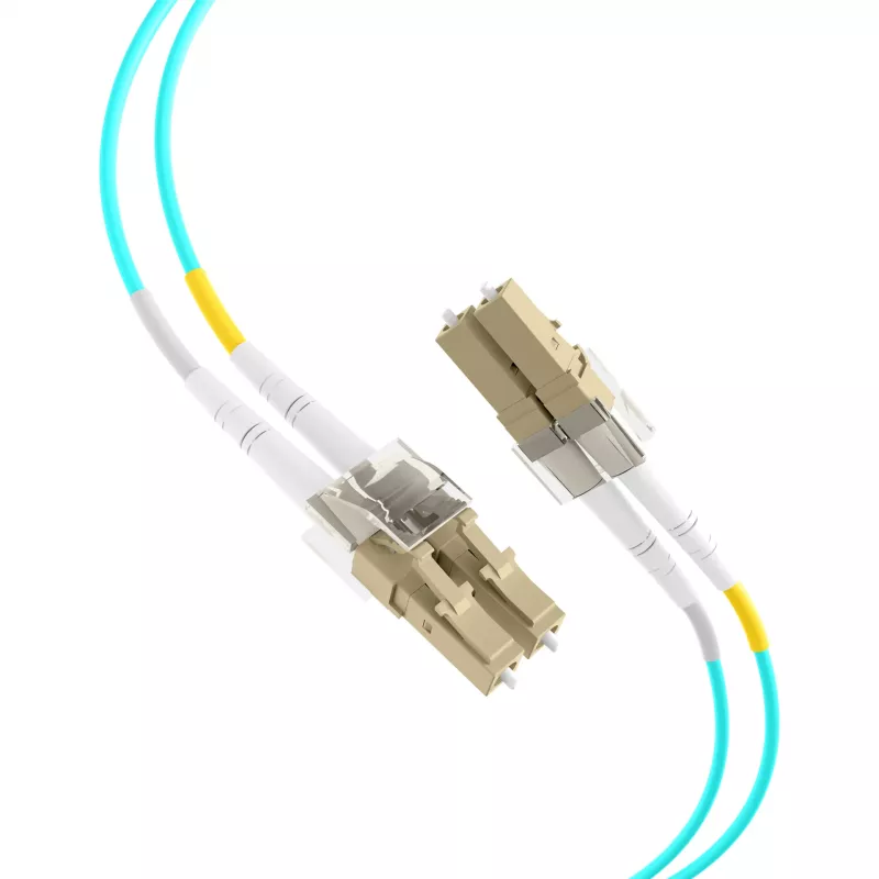 EFB Elektronik IPL-DF-LCULCU-3-1000 Glasfaser-Patchkabel, 10 m, OM3, LC/UPC auf LC/UPC, Duplex, LSZH, Aqua