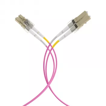 EFB Elektronik IPL-DF-LCULCU-4-0050 Glasfaser-Patchkabel, 0,5 m, OM4, LC Duplex, Aqua