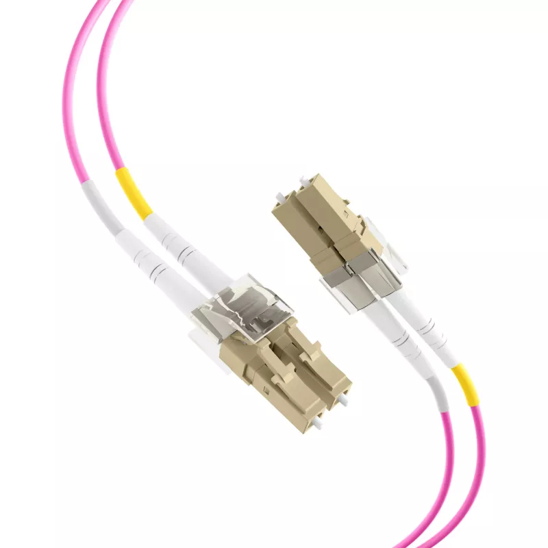 EFB Elektronik IPL-DF-LCULCU-4-0050 Glasfaser-Patchkabel, 0,5 m, OM4, LC Duplex, Aqua