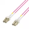 EFB Elektronik IPL-DF-LCULCU-4-0050 Glasfaser-Patchkabel, 0,5 m, OM4, LC Duplex, Aqua