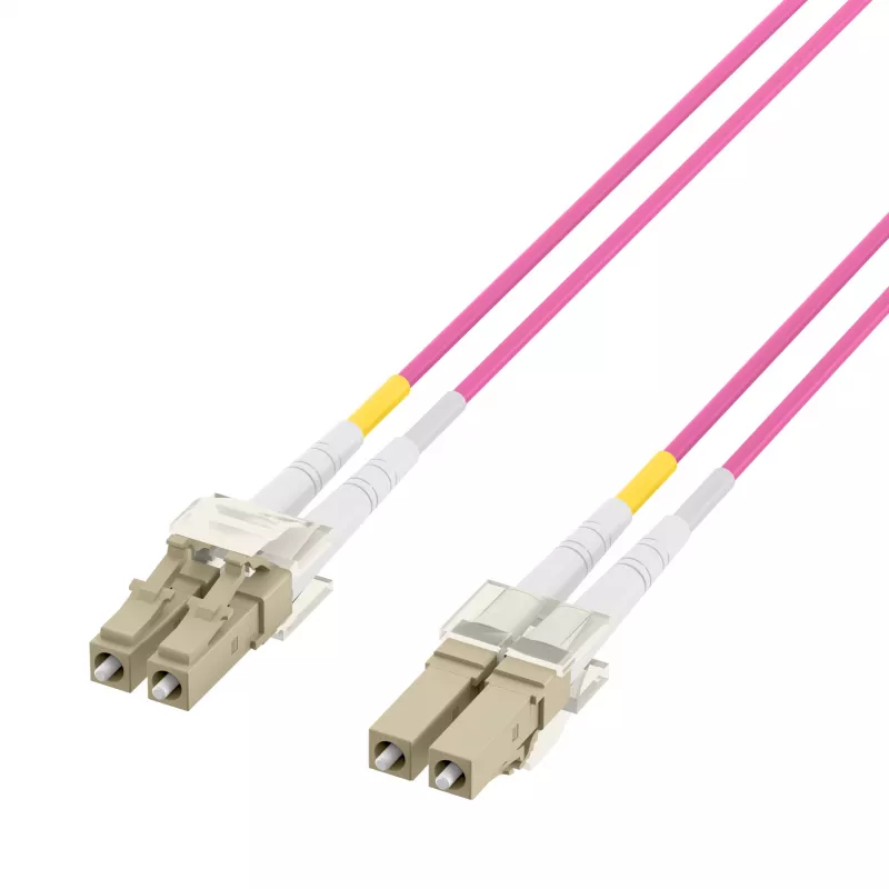EFB Elektronik IPL-DF-LCULCU-4-0050 Glasfaser-Patchkabel, 0,5 m, OM4, LC Duplex, Aqua