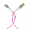 EFB Elektronik IPL-DF-LCULCU-4-0050 Glasfaser-Patchkabel, 0,5 m, OM4, LC Duplex, Aqua