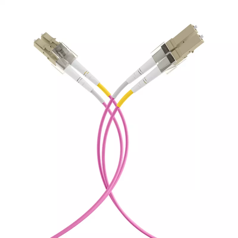 EFB Elektronik IPL-DF-LCULCU-4-0050 Glasfaser-Patchkabel, 0,5 m, OM4, LC Duplex, Aqua