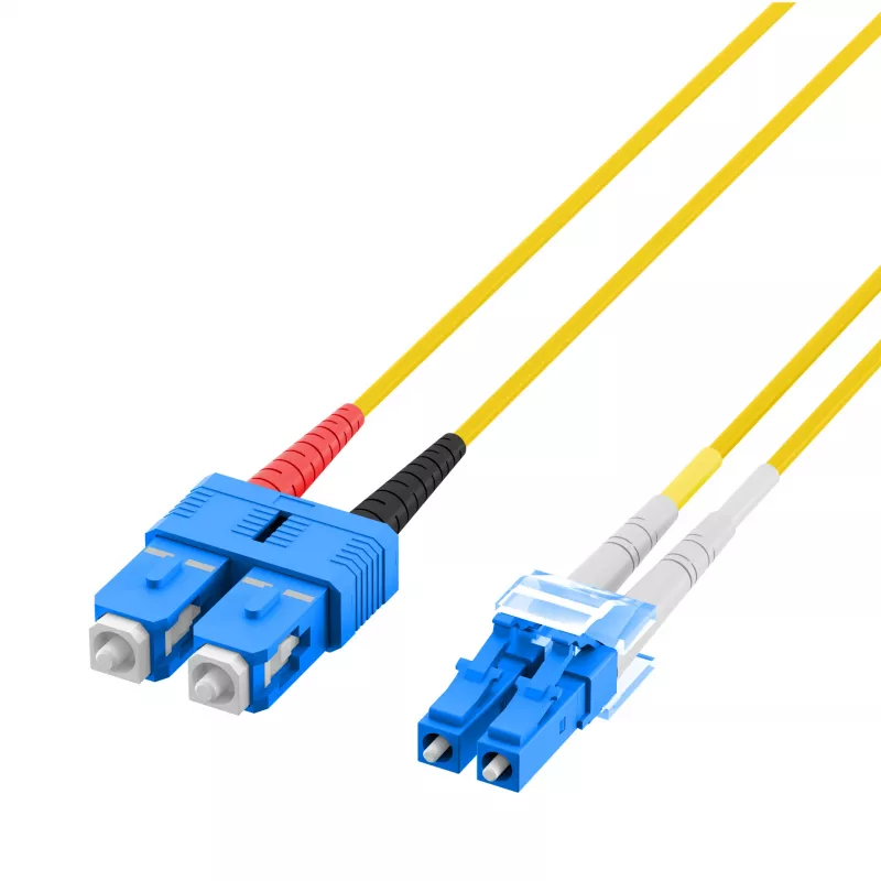 EFB Elektronik IPL-DF-LCUSCU-2-0100 - 1 m - OS2 - LC - SC Duplex Glasfaser-Patchkabel