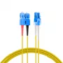 EFB Elektronik IPL-DF-LCUSCU-2-1000 Glasfaser-Patchkabel, OS2, 10 m, LC/SC, Duplex, LSZH, Gelb
