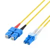 EFB Elektronik IPL-DF-LCUSCU-2-1000 Glasfaser-Patchkabel, OS2, 10 m, LC/SC, Duplex, LSZH, Gelb