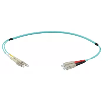 EFB Elektronik IPL-DF-LCUSCU-3-0100 Glasfaser-Patchkabel 1 m OM3 LC/SC Duplex LSZH Aqua