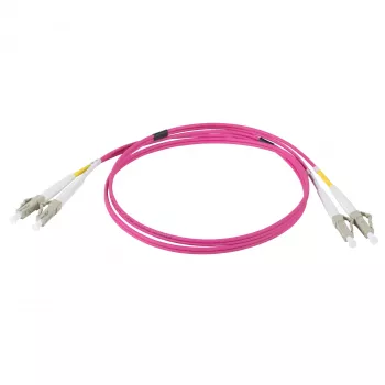 EFB Elektronik IPL-DR-LCULCU-4-0050 Glasfaser-Patchkabel, 0,5 m, OM4, LC/UPC Duplex, Aqua