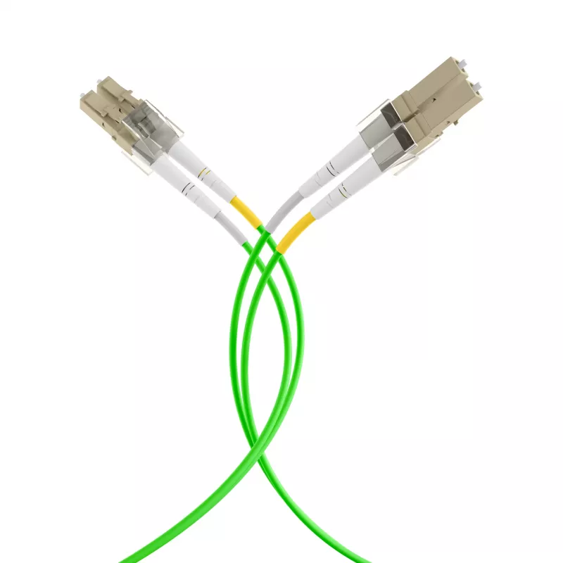EFB Elektronik IPL-DR-LCULCU-5-0300 - 3 m - I-V(ZN) H - OM5 - LC Duplex - LC Duplex Glasfaser-Patchkabel, Limettengrün