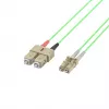 EFB Elektronik IPL-DR-LCUSCU-5-0100 Glasfaser-Patchkabel, 1 m, OM5, LC auf SC, Simplex, LSZH, Limettengrün
