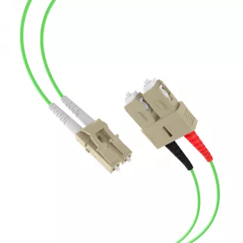 EFB Elektronik IPL-DR-LCUSCU-5-0300 OM5 Fiber Optic Patch Cable LC-SC 3 m LSZH Lime Green