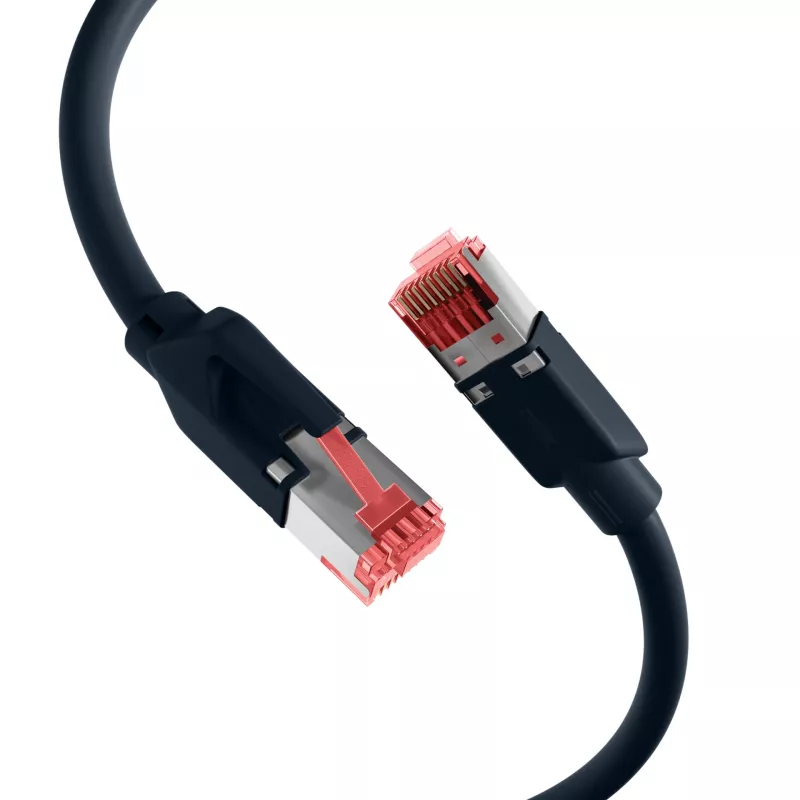 EFB-Elektronik RJ45 Patchkabel Cat.6A S/FTP LSZH Draka UC900 TM21 Schwarz 40m
