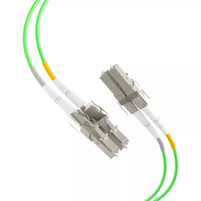 EFB Duplex Patchkabel LC-LC OM5 1,5m LSZH 2mm Limettengrün