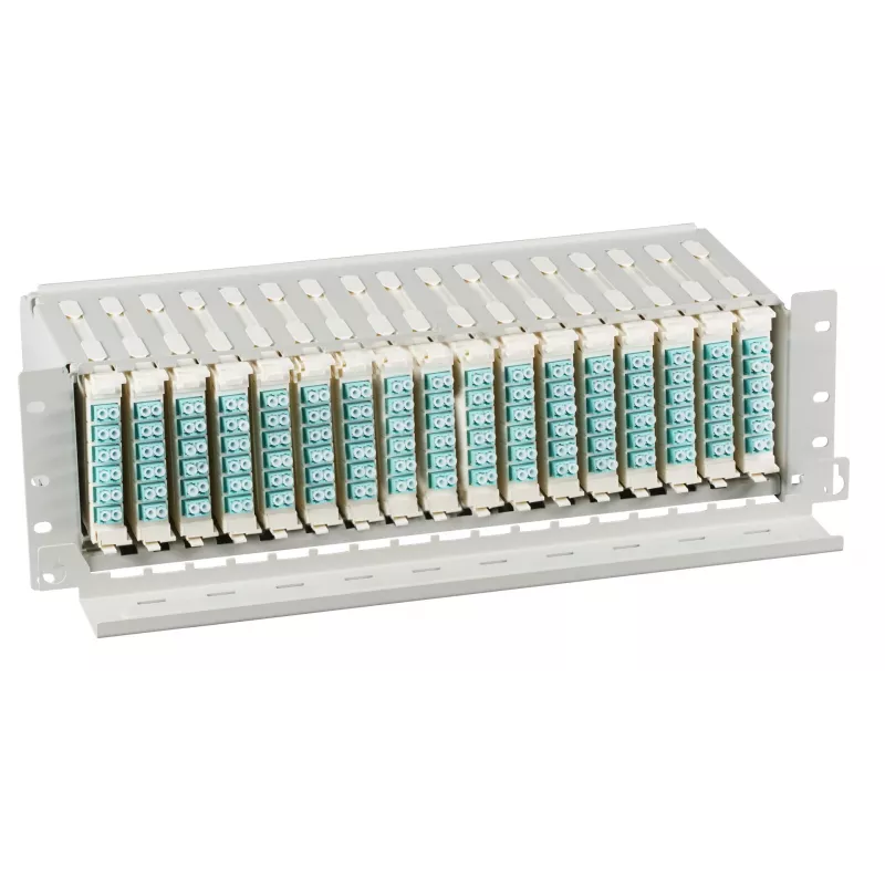 EFB Elektronik FTTH 19 inch 3U Träger für 17x Moduleinsätze FTTH-MODUL-X inkl. Kabelmanagement
