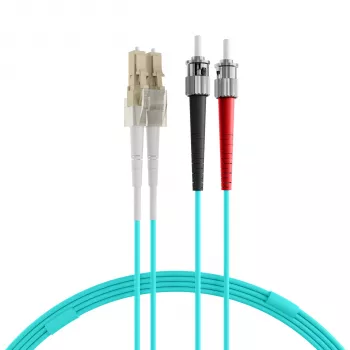 EFB Elektronik O0313.40 Glasfaser-Patchkabel, OM3, 40 m, LC-ST, Aqua