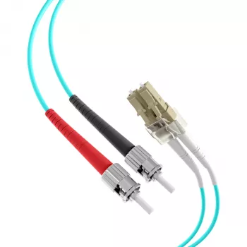 EFB Elektronik O0313.40 Glasfaser-Patchkabel, OM3, 40 m, LC-ST, Aqua
