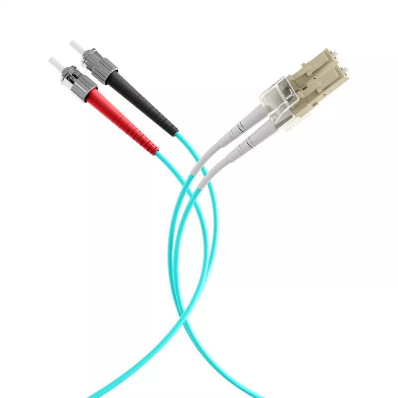 EFB Elektronik O0313.40 Glasfaser-Patchkabel, OM3, 40 m, LC-ST, Aqua