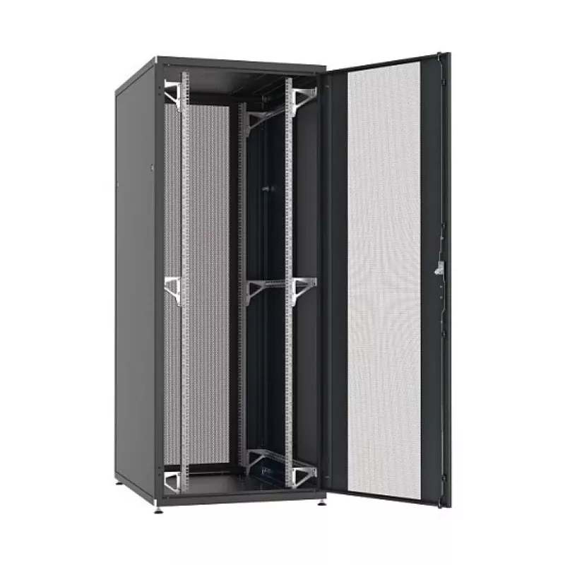 EFB Elektronik PRO 42U 19 Zoll Server-Schrank Netzwerkschrank Jet Black RAL 9005 800x1000mm
