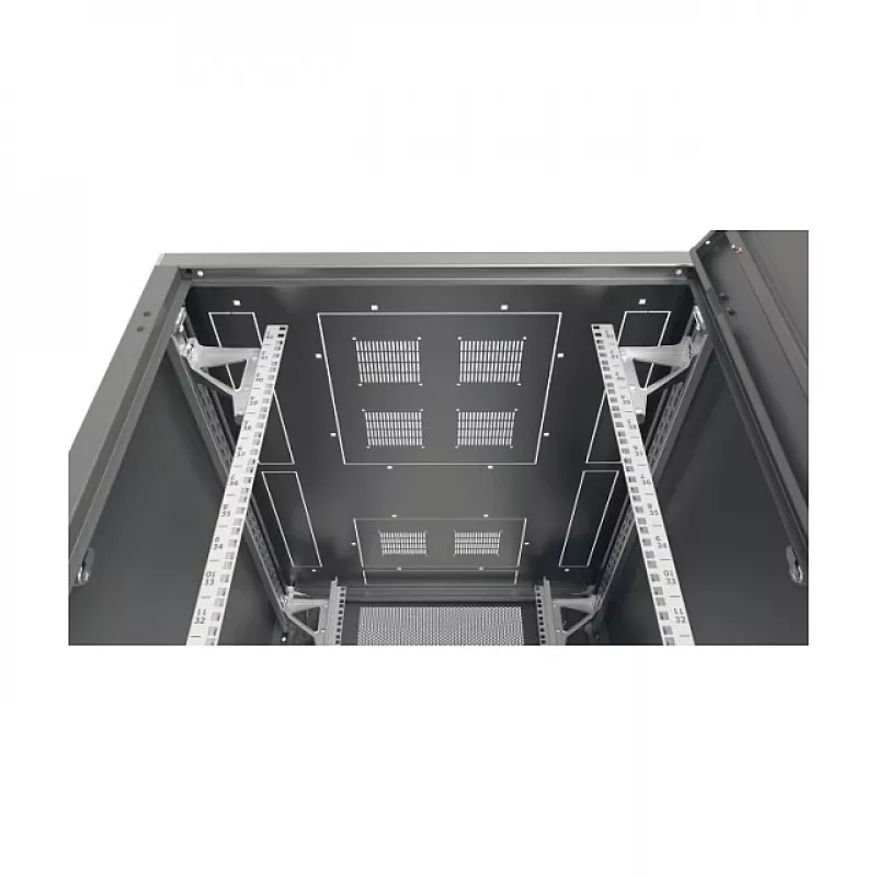 EFB Elektronik PRO 42U 19 Zoll Server-Schrank Netzwerkschrank Jet Black RAL 9005 800x1000mm