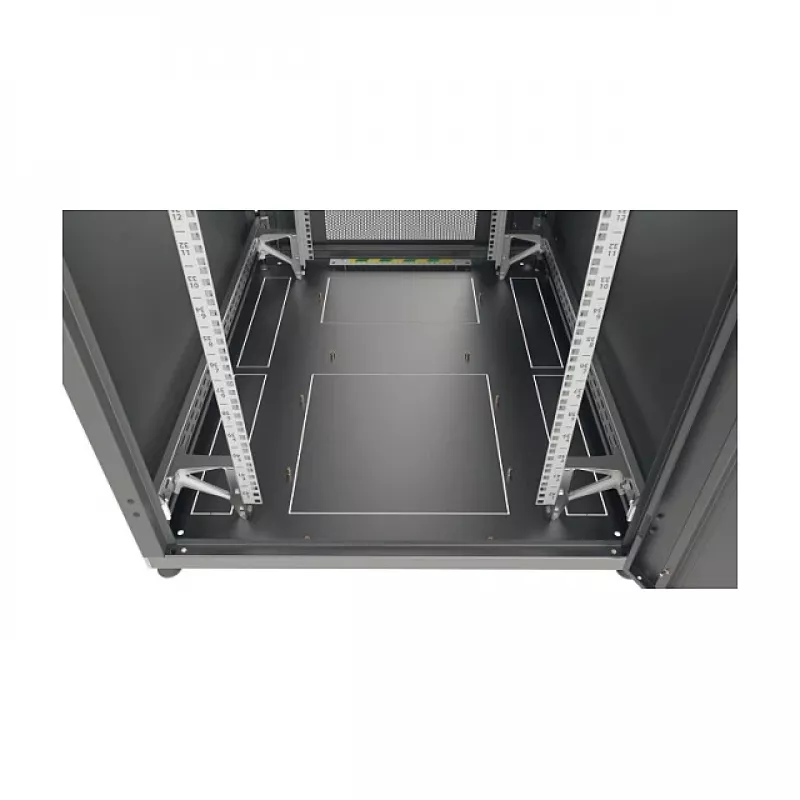 EFB Elektronik PRO 42U 19 Zoll Server-Schrank Netzwerkschrank Jet Black RAL 9005 800x1000mm