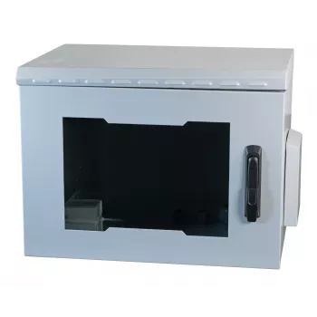 EFB Elektronik 19 inch Wandgehäuse IP55 9U Glastür Tiefe 600 mm RAL7035