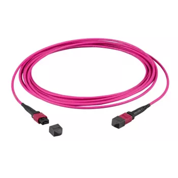 EFB Elektronik MTP Female auf MTP Female 12-Faser OM4 Patchkabel, LSZH, Erikaviolett, Typ A, 5m